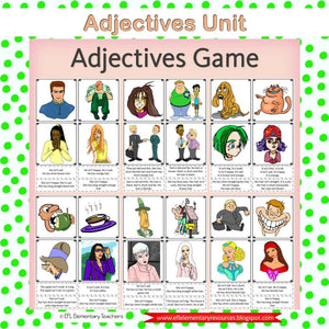 Adjectives for Elementary ELL