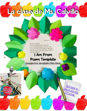 I AM From Poem Template