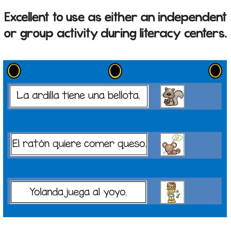 Sentence To Picture Match In Spanish Bilingual Marketplace