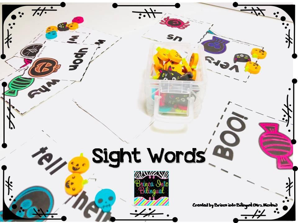 Mini Erasers Growing Bundle SPANISH Bilingual Marketplace