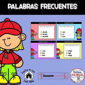 Palabras frecuentes Kinder español