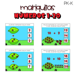 1-20 número correcto (contar y sumar)