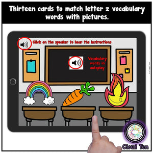 Letra Z Boom Cards™ | Digital Task Cards
