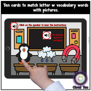 Letra W Boom Cards™ | Digital Task Cards