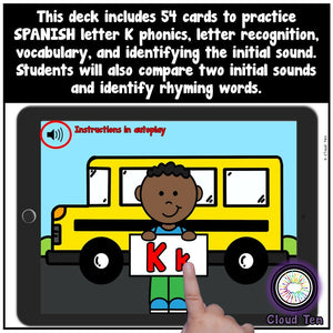 Letra K Boom Cards™ | Digital Task Cards