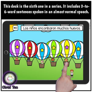 Contar palabras 6 Digital Task Cards | Boom Cards™
