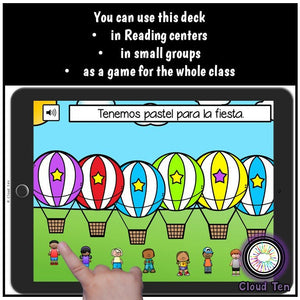 Contar palabras 6 Digital Task Cards | Boom Cards™