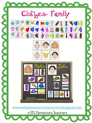 Clothes Theme Resources for Elementary ELL