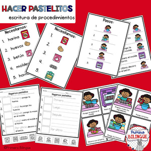 Cómo hacer pastelitos — Procedural writing