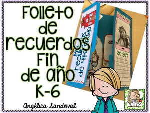 End of the Year Lapbook in Spanish