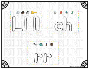 Formando letras con plastilina - Spanish Alphabet Dough Mats