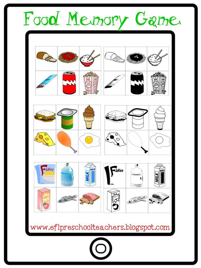 Food theme resources for Preschool ELL