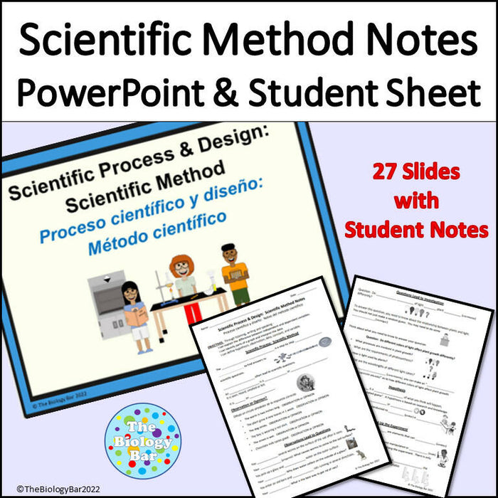 Scientific Method PowerPoint Notes and Student Guided Notes