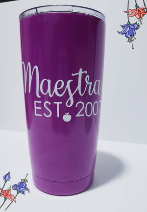 Maestra/Teacher tumbler