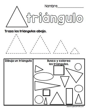 2D Shapes in Spanish (Figuras geométricas - formas)