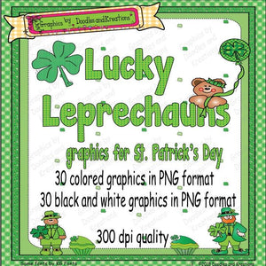 St. Patrick's Day Clip Art Lucky Leprechauns