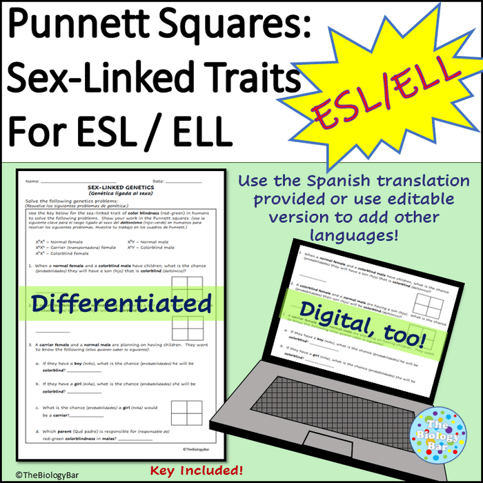 Genetics Sex Linked Punnett Square Problems