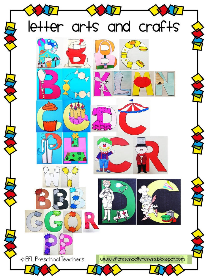 Alphabet Letters arts and crafts