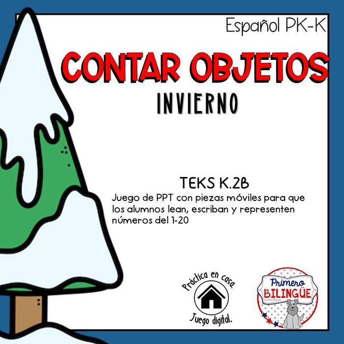 Números 1-20/ invierno TEKS K.2B