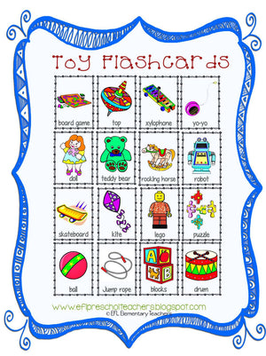 Toys Unit Resources for Preschool ELL
