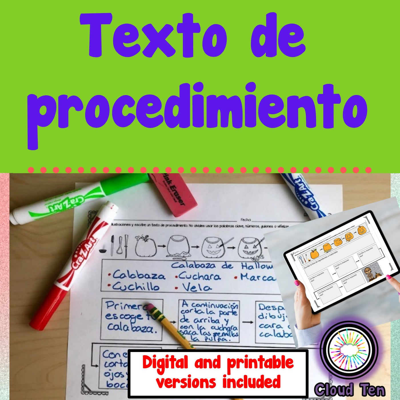 Comprensión de Lectura | Reading Comprehension Spanish Task Cards