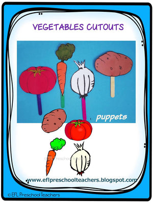 Vegetables activities for Preschool ESL