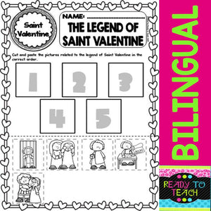 The Legend of Saint Valentine - Reading, Worksheets and Posters - Bilingual