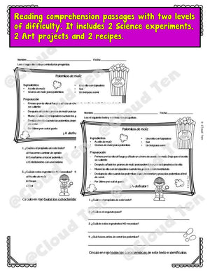 Reading Comprehension Passages - Texto de procedimiento