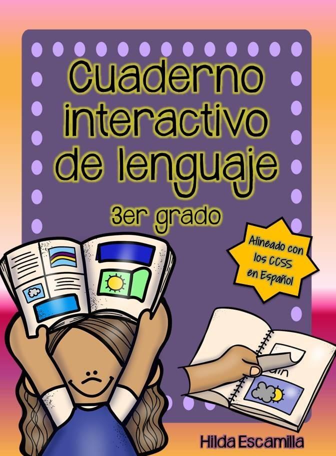 Cuaderno interactivo de lenguaje de 3er grado - Alineado a CCSS en Español
