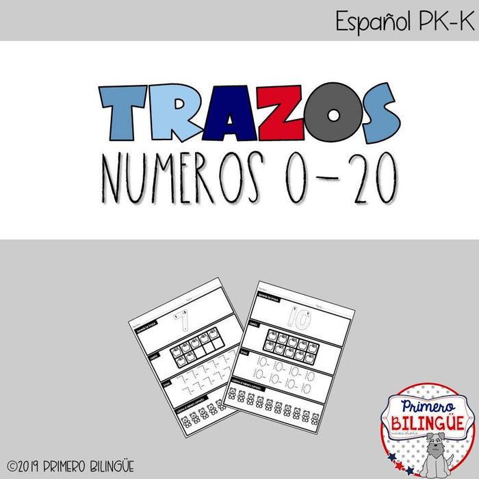 Trazos números 0-20