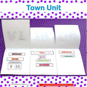 Town theme and Simple past tense for Elementary EFL