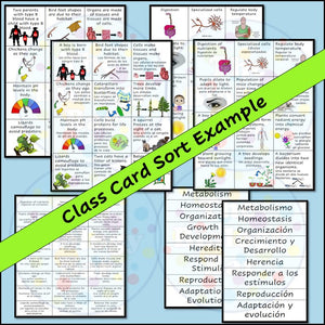 Characteristics of Life Card Sort Biology