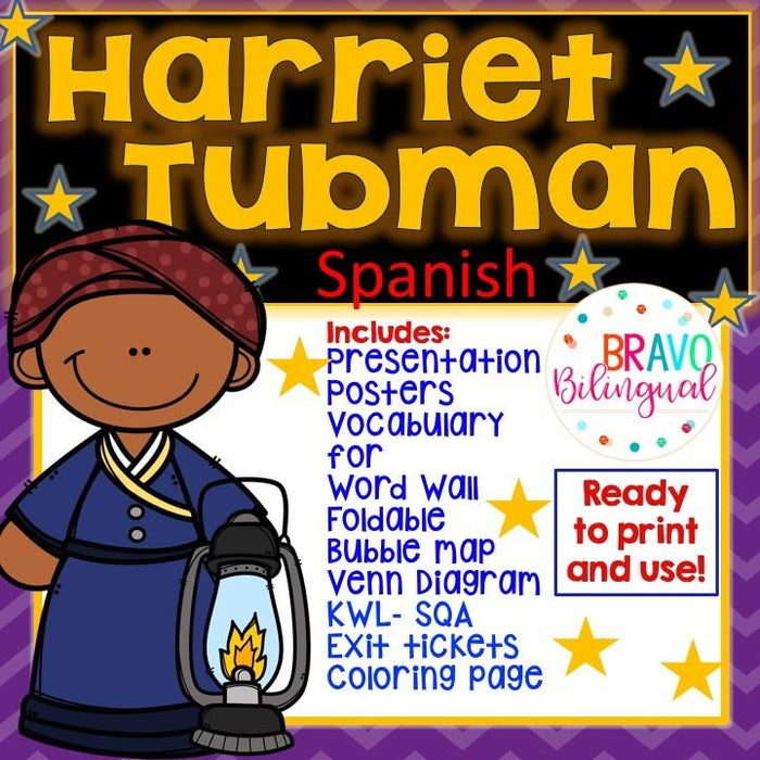Harriet Tubman Facts and Activities in Spanish