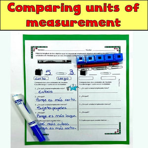 Comparar unidades de medida