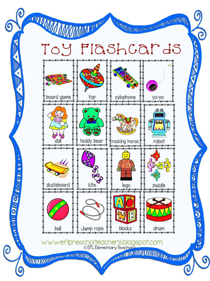 Toys Unit Resources for Preschool ELL