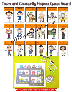 Town and Community Helpers, plus transportation themes for the ESL learner.