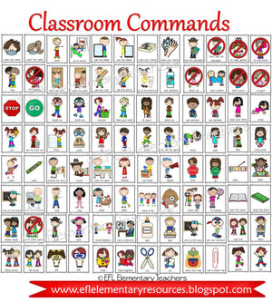 Classroom Commands Flashcards