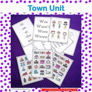 Town theme and Simple past tense for Elementary EFL