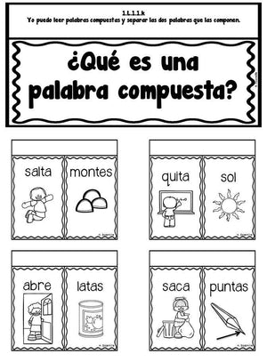 Cuaderno interactivo de lenguaje de 1er grado - Alineado a CCSS en Español