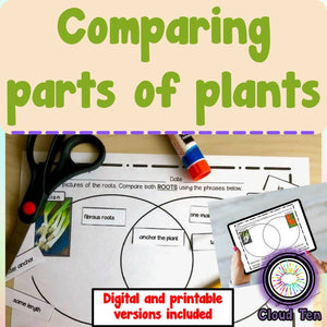 Comparar partes de las plantas
