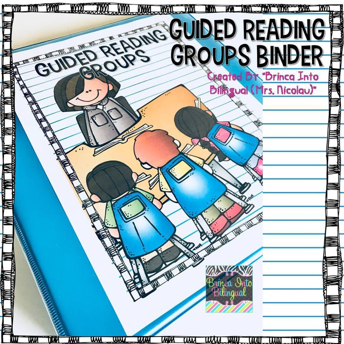 Guided Reading Groups Binder