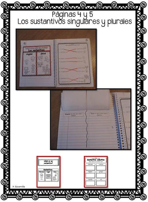 Cuaderno interactivo de lenguaje de 1er grado - Alineado a CCSS en Español