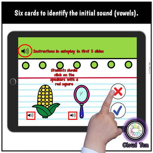 Las vocales Boom Cards™ | Digital Task Cards