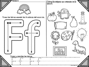 Alphabet Rainbow Tracing