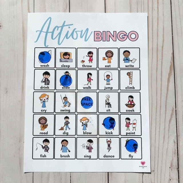 English Action BINGO – Bilingual Marketplace
