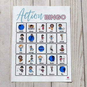 English Action BINGO