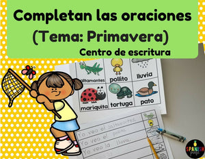 Completa las oraciones primavera (Complete the Sentences in Spanish)