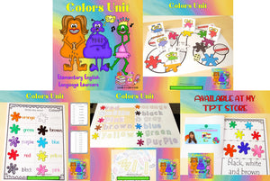 Colors Theme for Elementary ESL