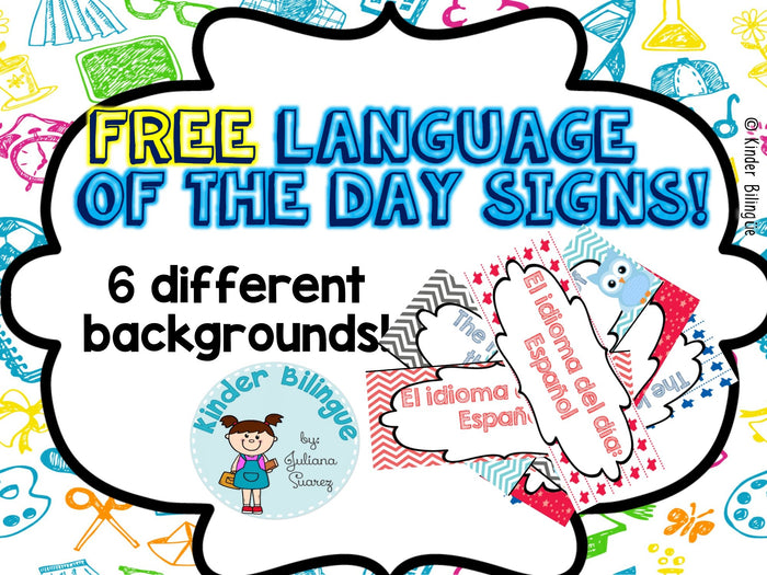 Free Dual Language Signs
