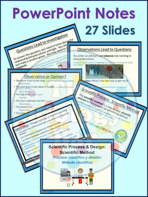 Scientific Method PowerPoint Notes and Student Guided Notes